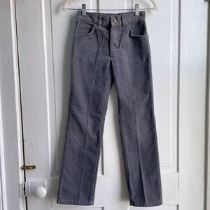 Vintage 70s/80s Lee Boys Gray Corduroy Pants